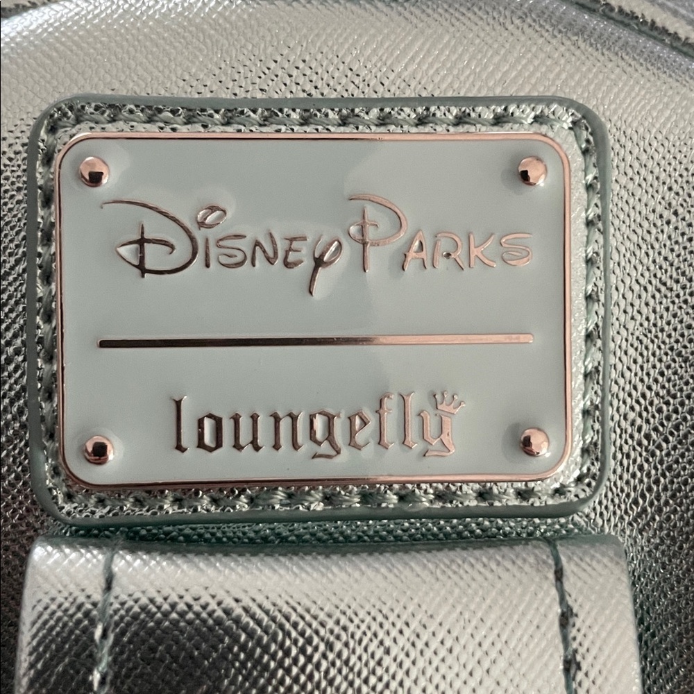 Disney Park Loungefly Mini Backpack Wristelet Teal Sequence - Picture 5 of 9